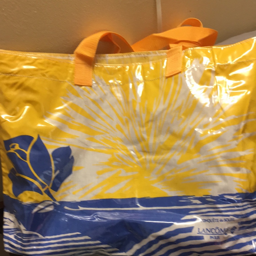 Lancome plastic tote bag